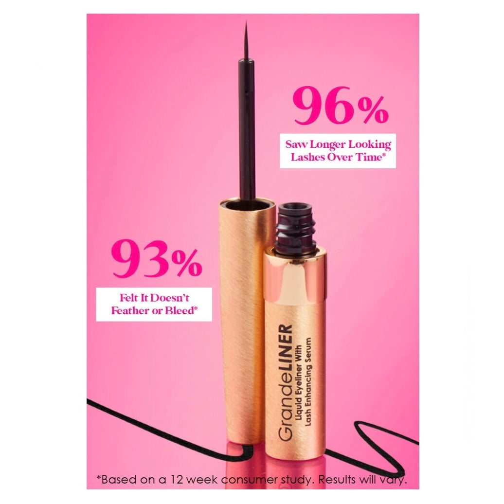 GRANDE COSMETICS LIQUID EYELINER WITH LASH ENHANCING SERUM